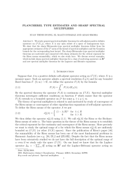 PLANCHEREL TYPE ESTIMATES AND SHARP SPECTRAL