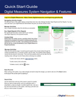 Quick Start Guide to DMAI Website Navigation