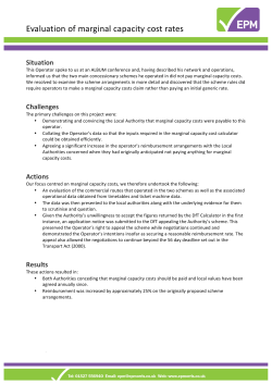 CC09 - Concessionary Fares - Marginal Capacity Cost