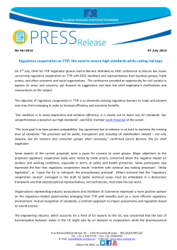 CP 45 TTIP - EESC European Economic and Social Committee