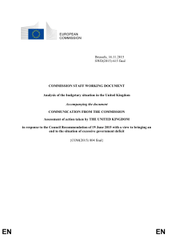 3. Budgetary situation and updated projections for the period 2015