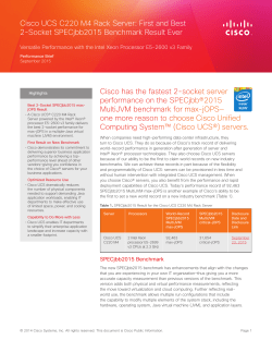 Cisco UCS C220 M4 Rack Server: First and Best 2