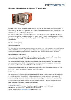MILEXPRO - The new standard for ruggedized 19`` transit cases