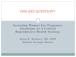 ONE KEY QUESTION&reg;