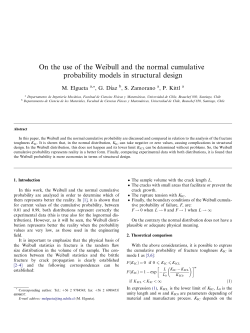 On the use of the Weibull and the normal cumulative probability