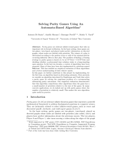 Solving Parity Games Using An Automata-Based