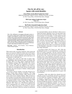 One for all, all for one: Agents with social identities