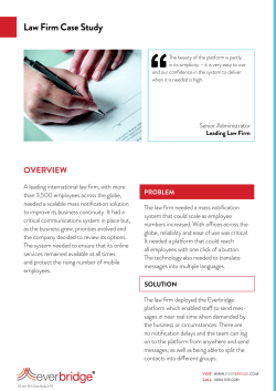 Law Firm Case Study