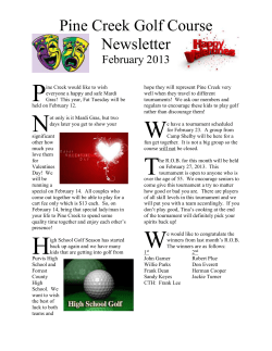 February Newsletter 2013