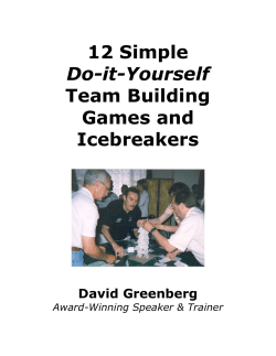 Team Building Games