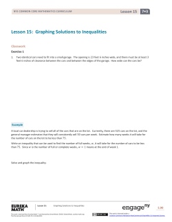 Grade 7 Mathematics Module 3, Topic B, Lesson 15