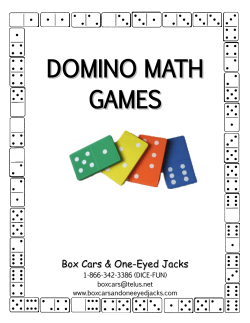 domino math games - McCracken County Schools