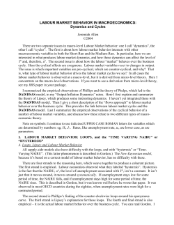 labour-cycles and dynamics