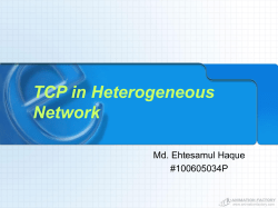 TCP in Heterogeneous Network