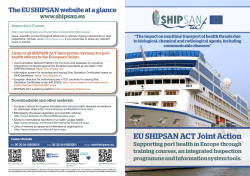 EU SHIPSAN ACT Joint Action