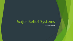 Major Belief Systems
