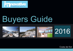 Buyers Guide - Innovative Property