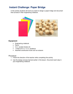 Activity 1.8 Instant Challenge: Paper Bridge