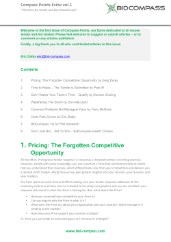 1. Pricing: The Forgotten Competitive Opportunity