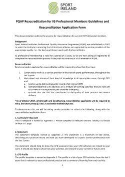 PQAP Reaccreditation Application Form