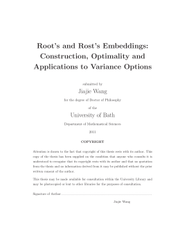 Jiajie Wang - Department of Mathematical Sciences