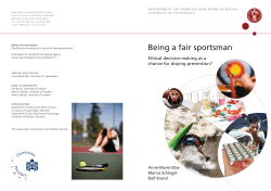 Being a fair sportsman: Ethical decision making as a chance for