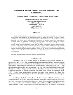 economic impacts of commercial casinos and on