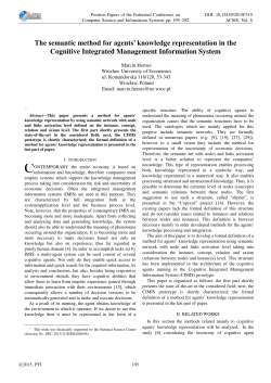 The semantic method for agents` knowledge representation in the