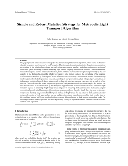 Simple and Robust Mutation Strategy for Metropolis Light