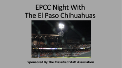 EPCC Night With El Paso Chihuahuas