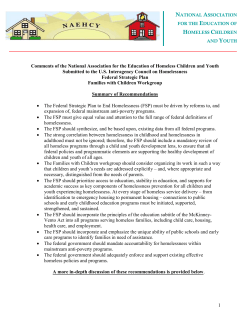 1) suggested strategies for preventing and ending