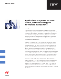 Application management services: Critical, cost-effective