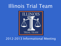 PowerPoint - Illinois Trial Team