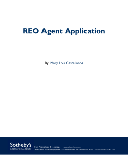 REO Agent Application - Mary Lou Castellanos