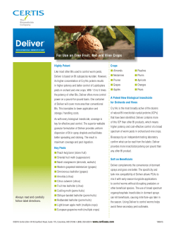 For Use on Tree Fruit, Nut and Vine Crops