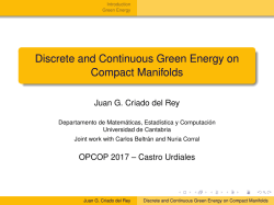 Discrete and Continuous Green Energy on Compact Manifolds