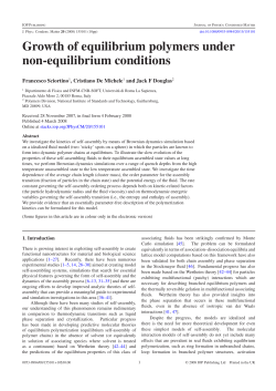 Growth of equilibrium polymers under non