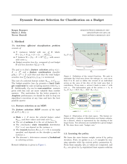 Dynamic Feature Selection for Classification on a
