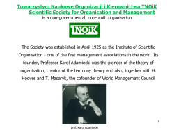 Towarzystwo Naukowe Organizacji i Kierownictwa