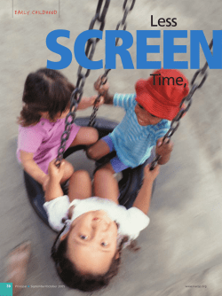 Less Screen Time, More Play Time