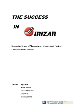 Irizar Case - Managing