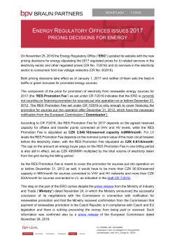 ERO issues 2017 pricing decisions for energy