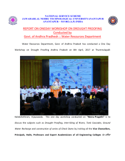 drought proof ap - workshop report