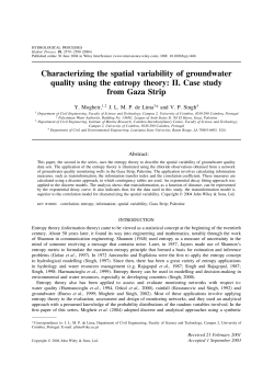 Characterizing the spatial variability of groundwater
