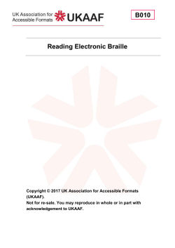 Reading Electronic Braille, DOCX file