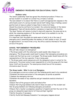 emergency-procedures-for-educational-visits