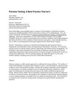Pairwise Testing: A Best Practice That Isn`t