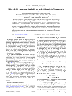 Higher-order Lie symmetries in identifiability and predictability