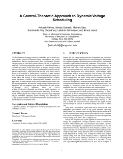 A Control-Theoretic Approach to Dynamic Voltage Scheduling