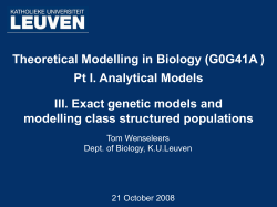 t+1 - Department of Biology